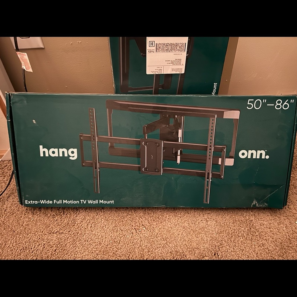 onn. Full Motion TV Wall Mount for 50" to 86"